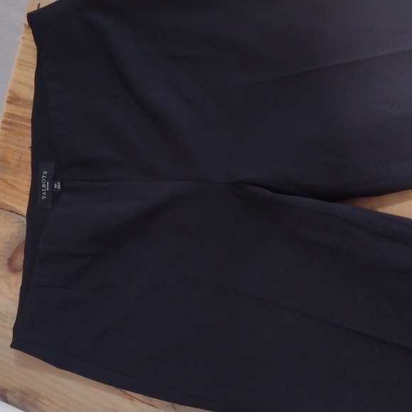 Talbots Petites Black Classic Side Zip High Waist Slim Leg Pants Size 10p - Picture 11 of 12